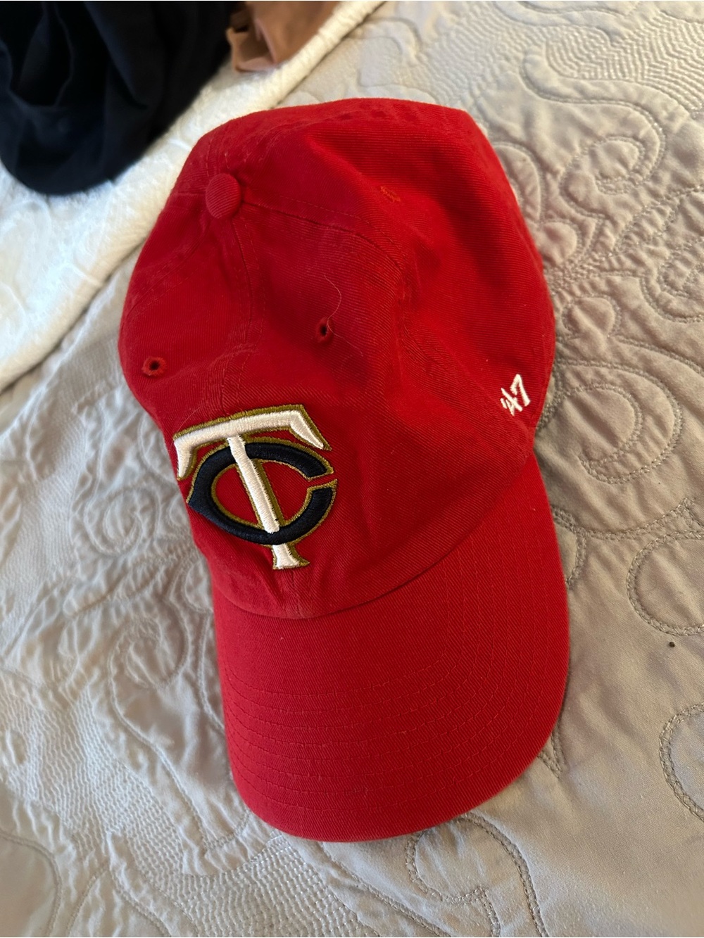 New '47  Red Minnesota Twins Adjustable Cap